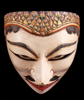 MASCASIA : javanese mask - Rgion : Indonesia-Java-yogyakarta